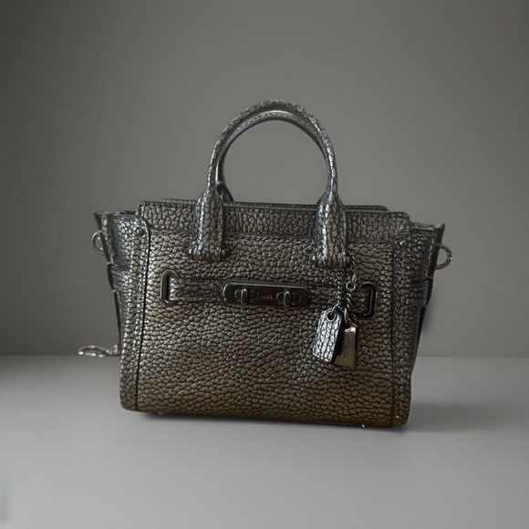 Coach Handbags - ⭐️ Coach Metallic Mini Swagger 15
